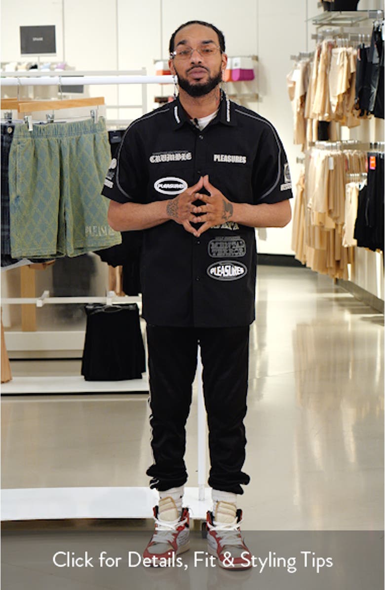 Terror Oversize Short Sleeve Button-Up Shirt, sales video thumbnail