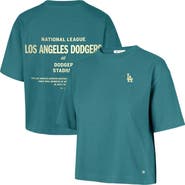'47 Women's '47 Teal Los Angeles Dodgers Contemporary Basics Leon City T-Shirt