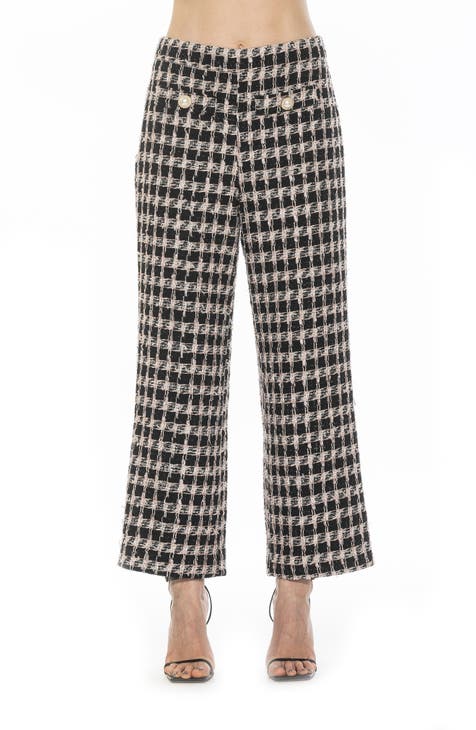 Jayden Tweed Wide Leg Pants