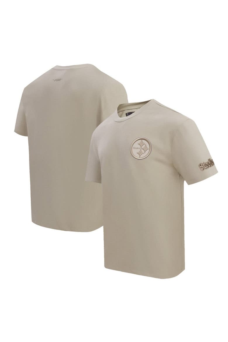 Men's Pro Standard Tan Pittsburgh Steelers Drop Shoulder T-Shirt, Alternate, color, Tan