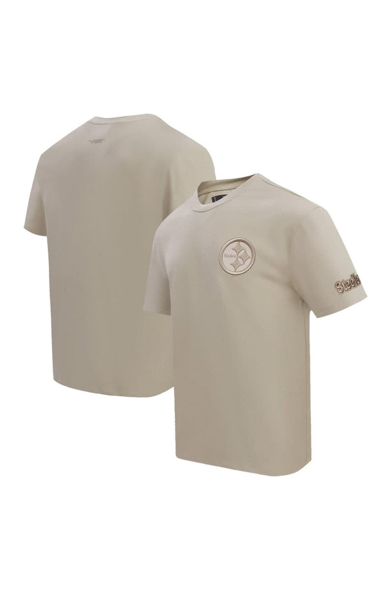 PRO STANDARD Men's Pro Standard Tan Pittsburgh Steelers Drop Shoulder T-Shirt, Alternate, color, Tan