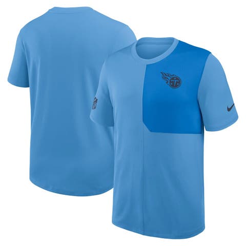 Men's Nike Light Blue Tennessee Titans Sideline UV Performance Coach Shirt