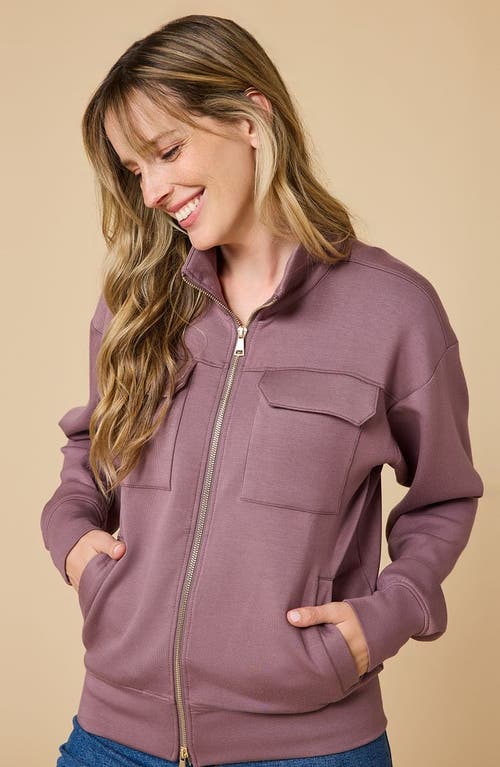 Softies Dreamtech Double Zip Bomber Jacket In Pink