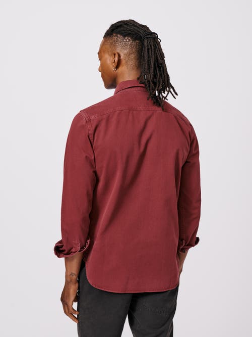 Aubin Normanby Button Up Shirt In Red
