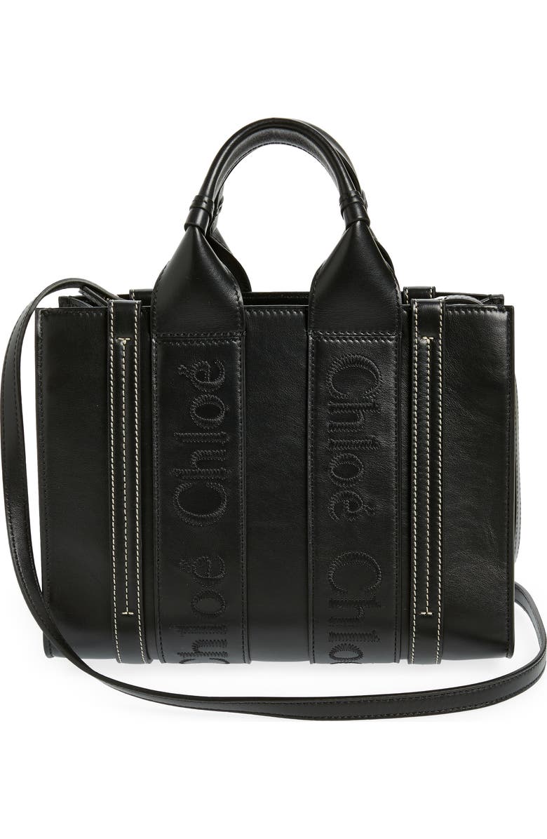 Chloé Small Woody Leather Tote, Alternate, color,