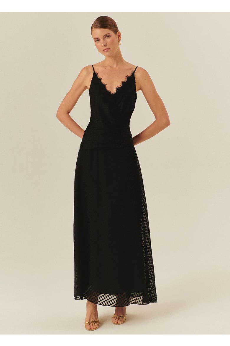 Emely Maxi Dress, Main, color, BLACK