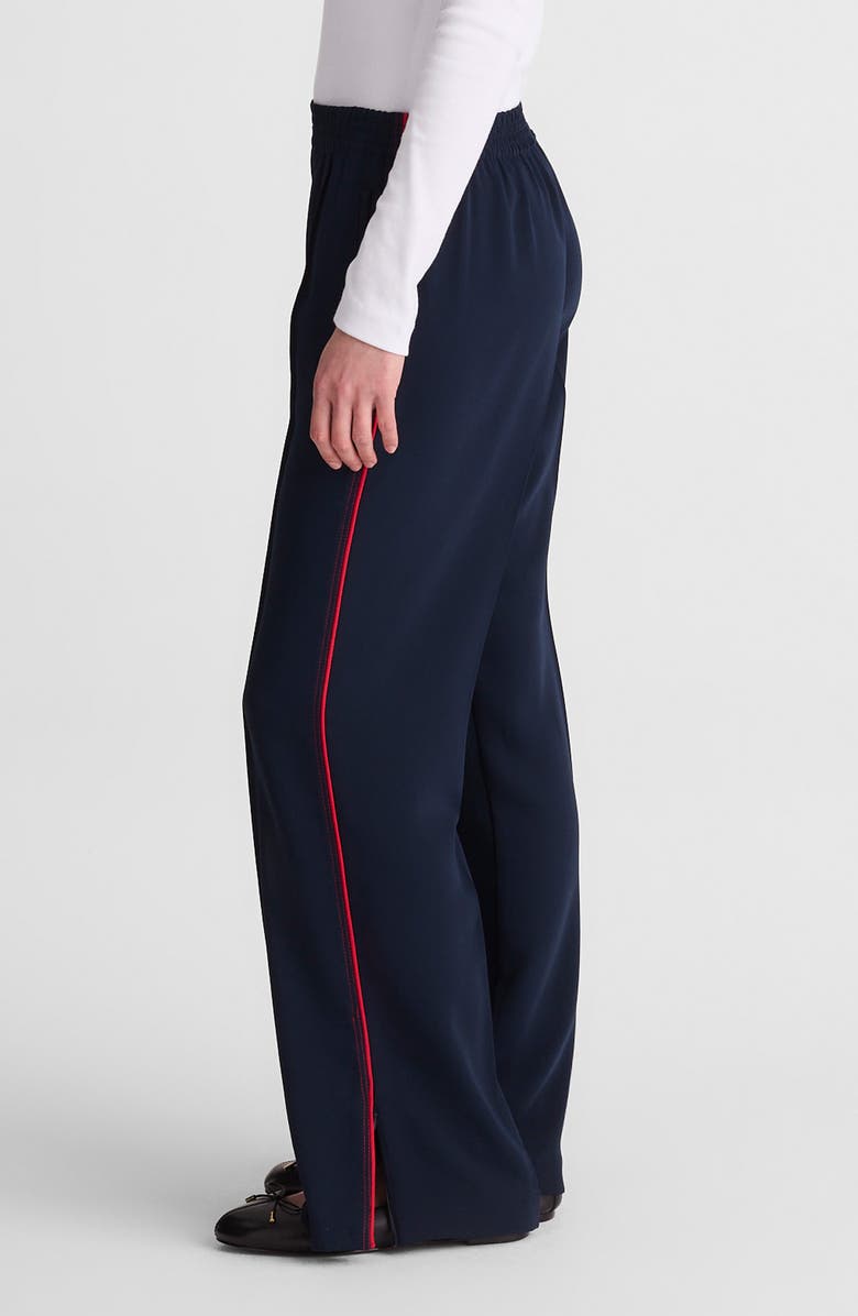 Madewell Pull-On Bootcut Track Pants, Alternate, color, Classic Navy