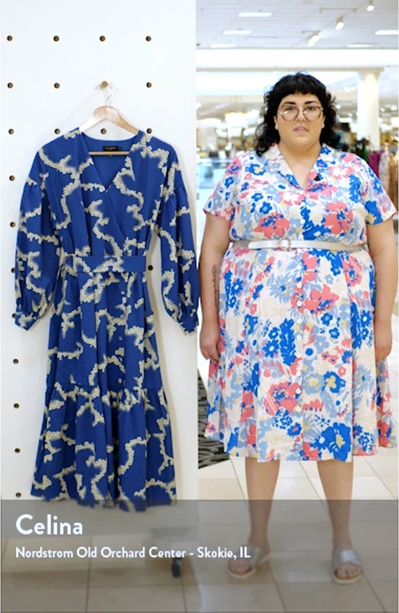 Floral Wrap Dress, sales video thumbnail