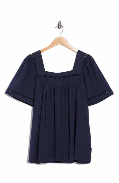 ELIE ELIE TAHARI Pintuck Knit Top