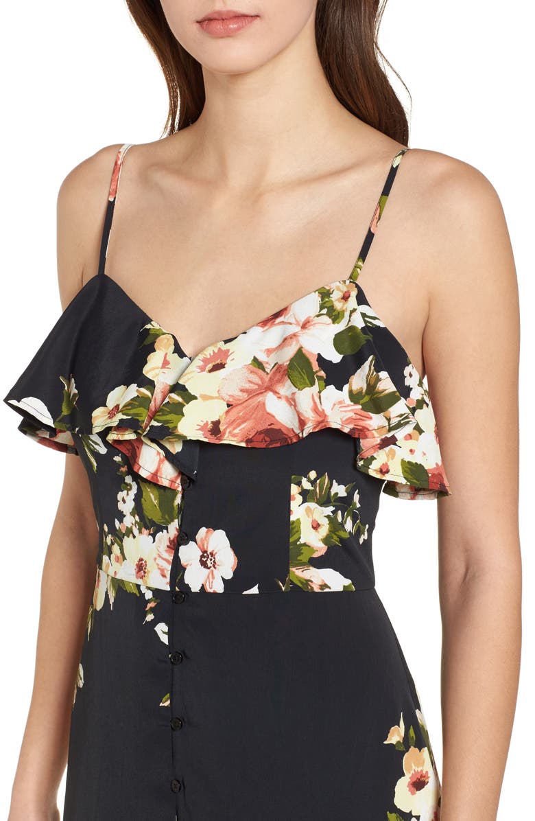 Band of Gypsies Floral Maxi Dress, Alternate, color, 