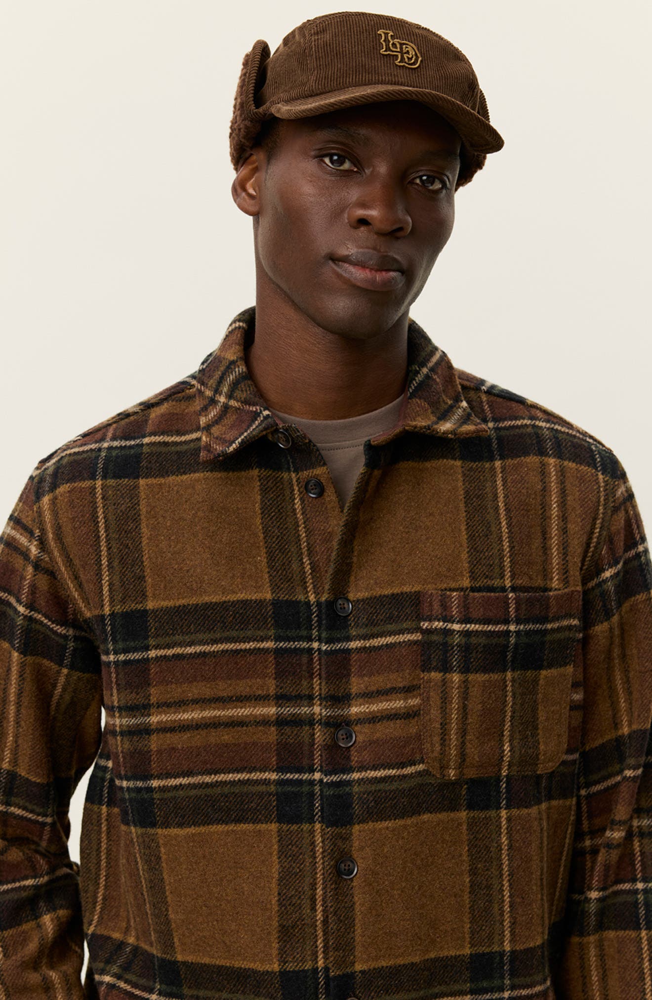 Kaleb Check Wool Blend Overshirt - image 2