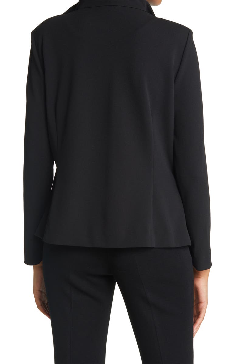 Ming Wang Ruffle Collar Crepe Jacket, Alternate, color, 
