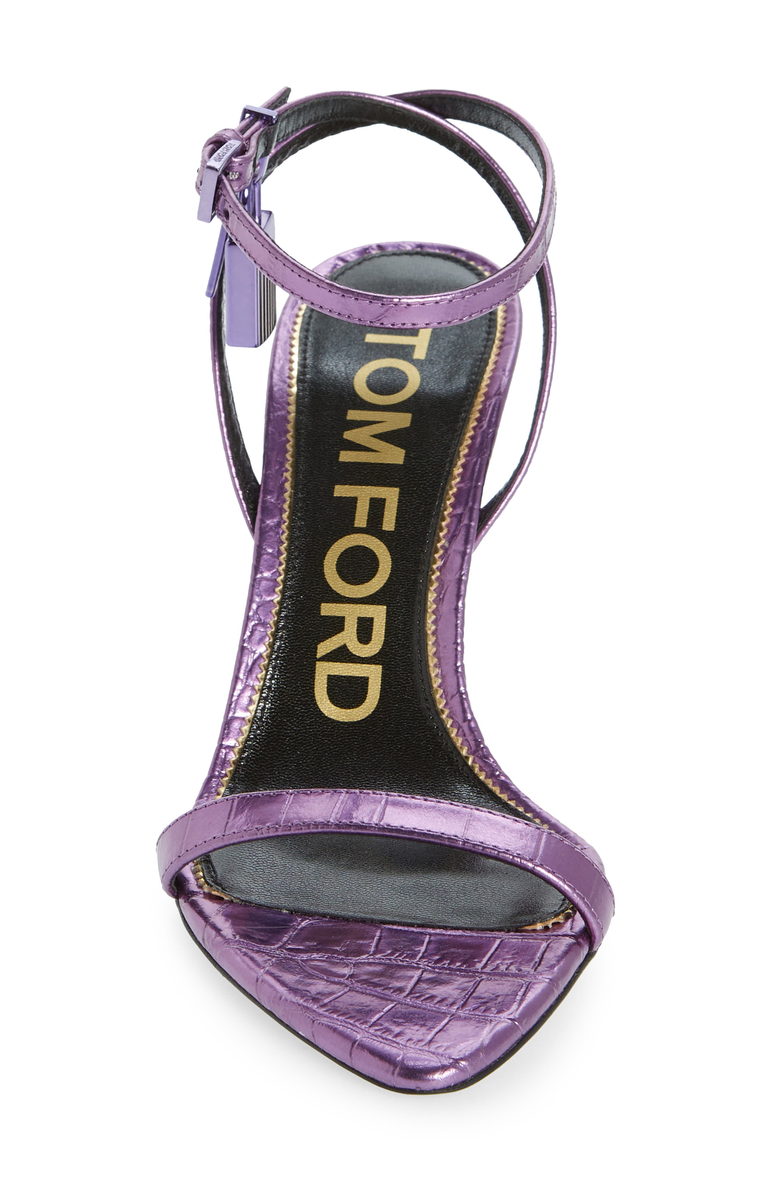 TOM FORD Padlock Naked Pointy Toe Sandal, Alternate, color, 