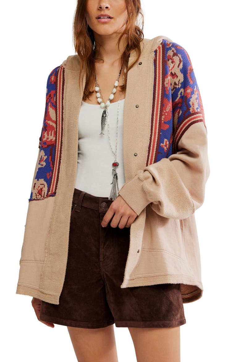 Bowery Hooded Sweatshirt, Main, color, SUMMER SAND