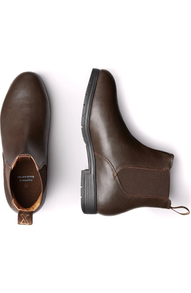 Xena Workwear Valence Steel Toe Pull On Safety Boot, Alternate, color, Chestnut Brown