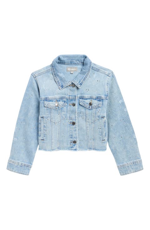 Kids' Mix Rhinestone Crop Jacket