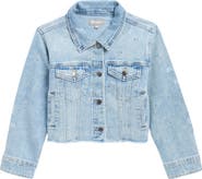 Tractr Kids' Mix Rhinestone Crop Jacket