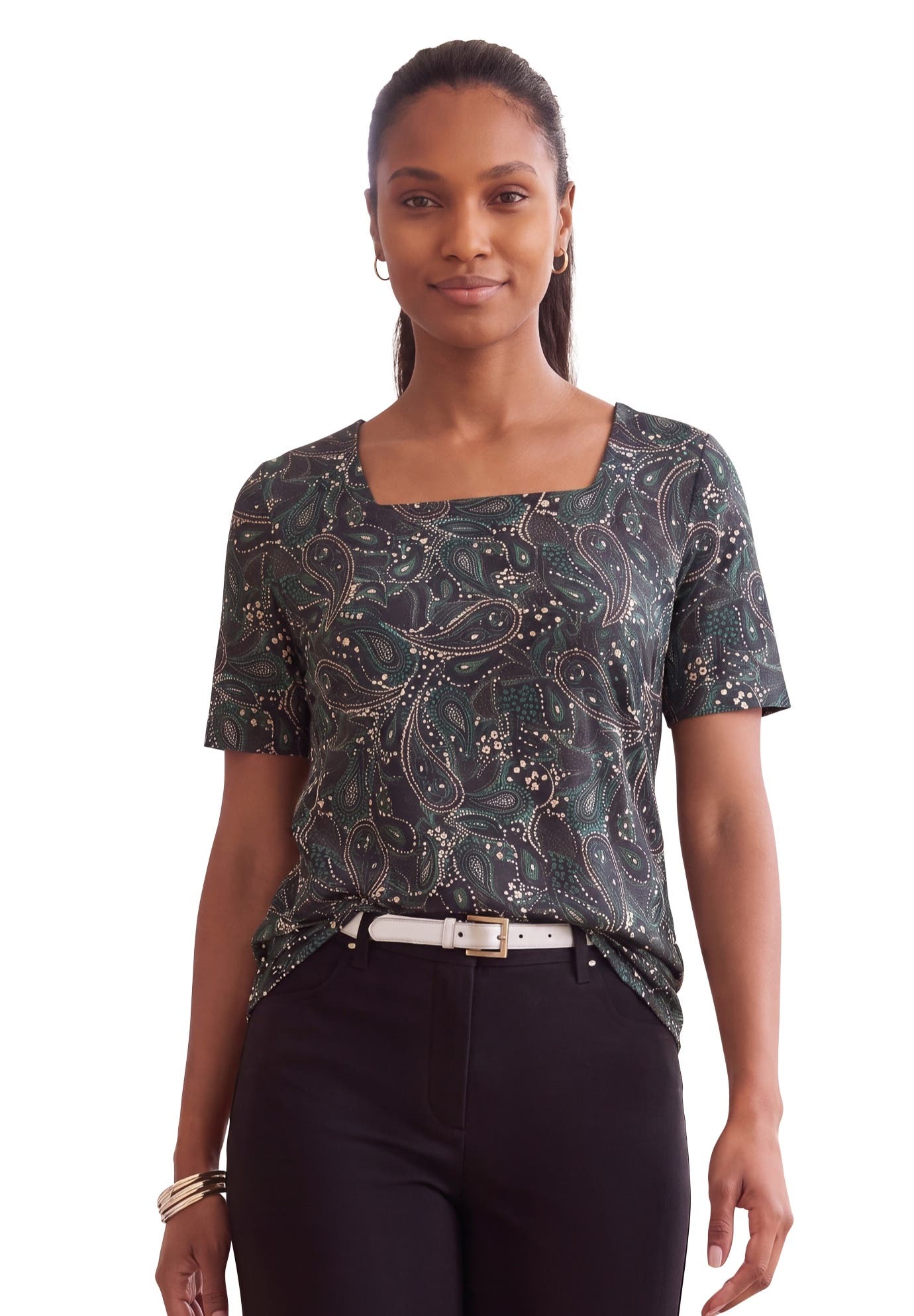 EMERALD GREEN GARDEN PAISLEY