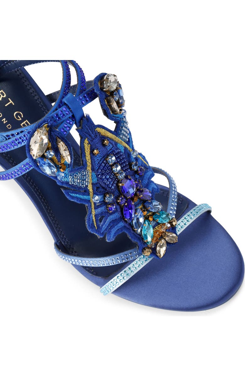 Kurt Geiger London Lobster Ankle Strap Satin Sandal, Alternate, color,