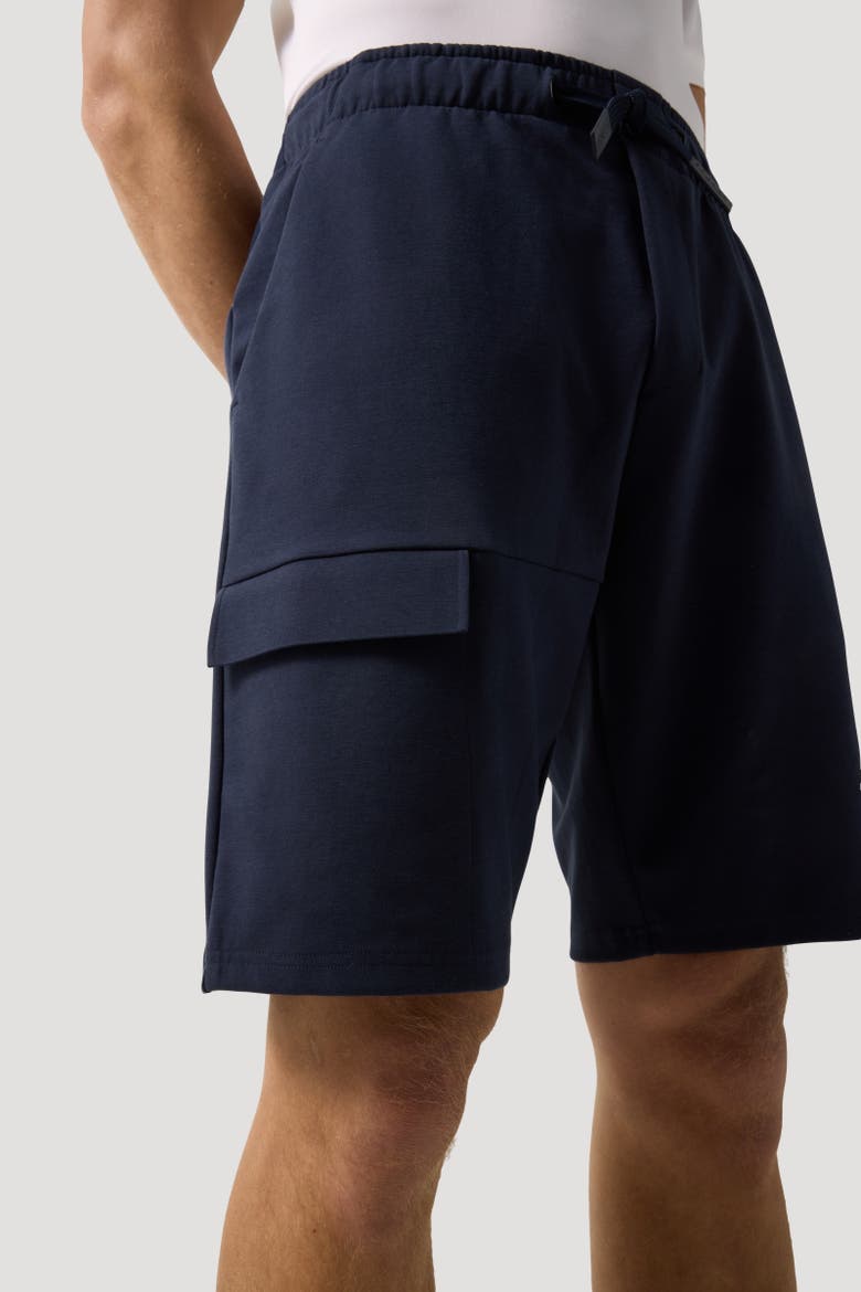 Denny Cargo Sweatshorts, Alternate, color, Navy blue