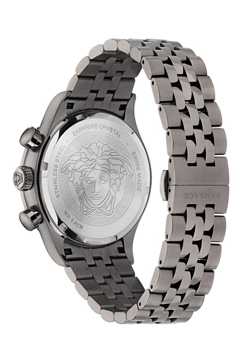 Hellenyium Chronograph Bracelet Watch, 44mm, Alternate, color, GUN