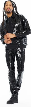 Cult of Individuality Type II Faux Patent Leather Jacket