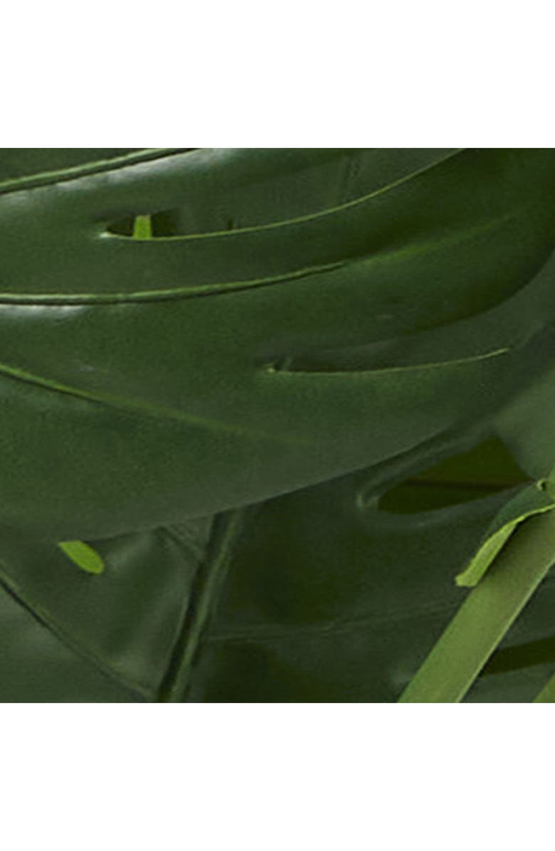 GINGER BIRCH STUDIO Green Faux Foliage Potted Artificial Monstera Tree, Alternate, color,