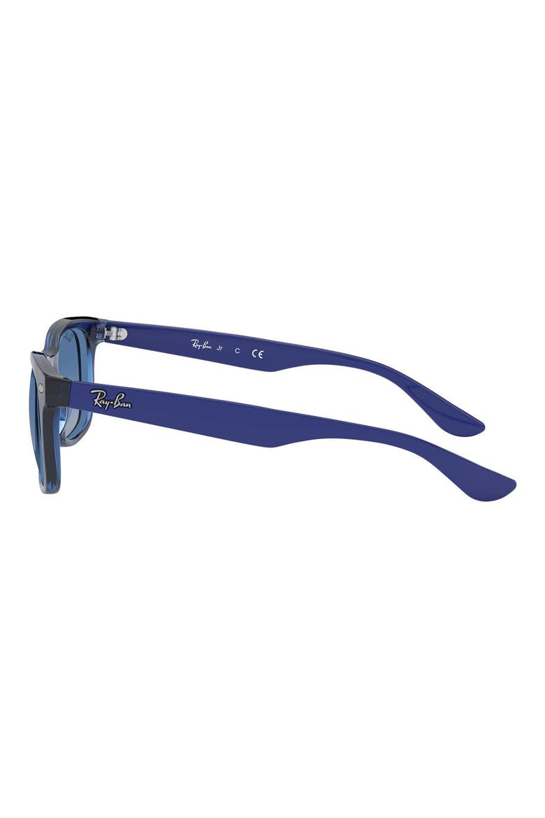 Junior 48mm Wayfarer Sunglasses, Alternate, color, TRANS BLU
