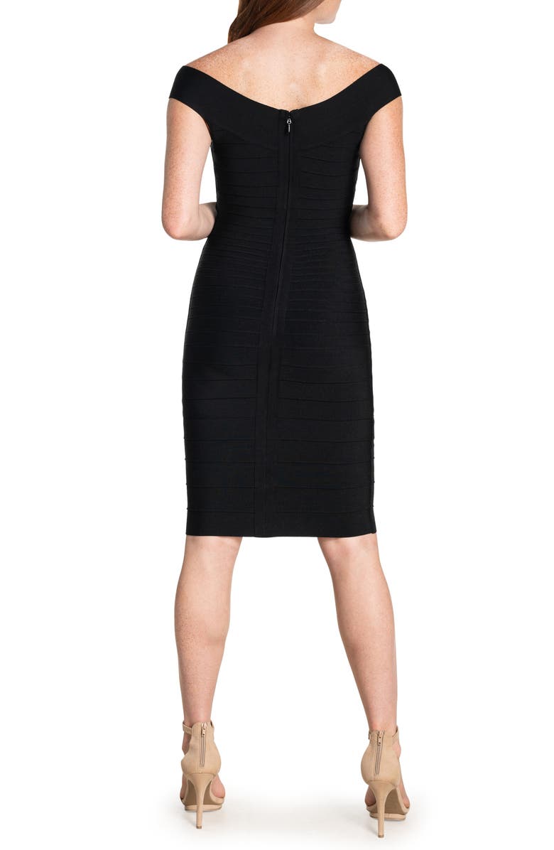 Dress the Population Maia Bateau Neck Body-Con Dress, Alternate, color, 