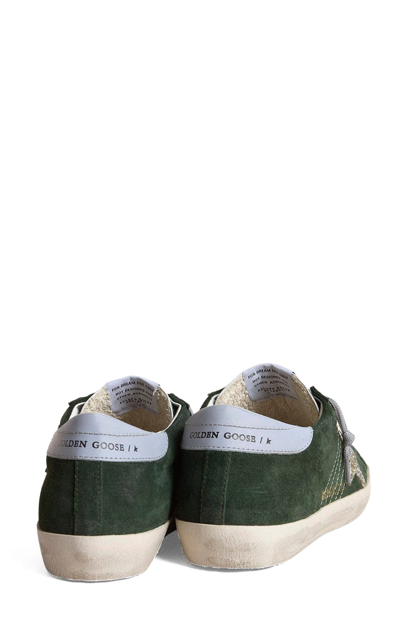 Super-Star Low Top Sneaker, Alternate, color, DARK GREEN/ PLATINUM/ QUARRY