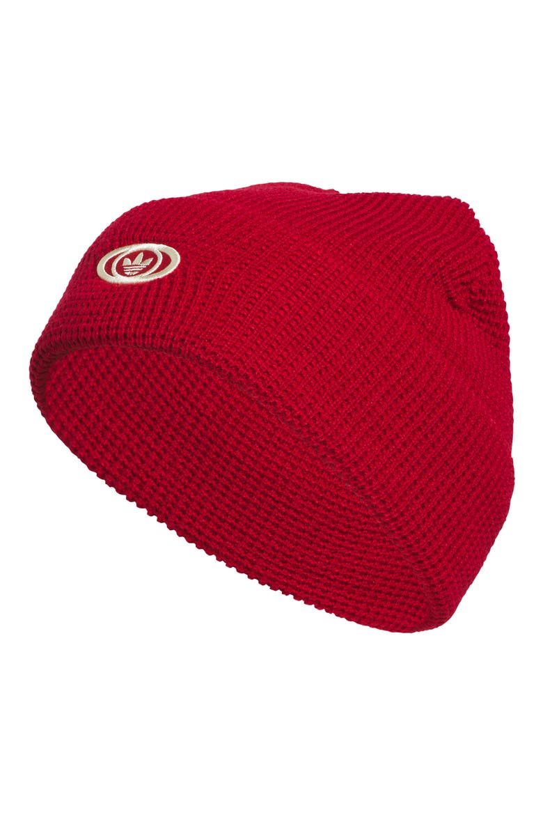 Unisex Waffle Beanie, Main, color, TEAM VICTORY RED/ VANILLA