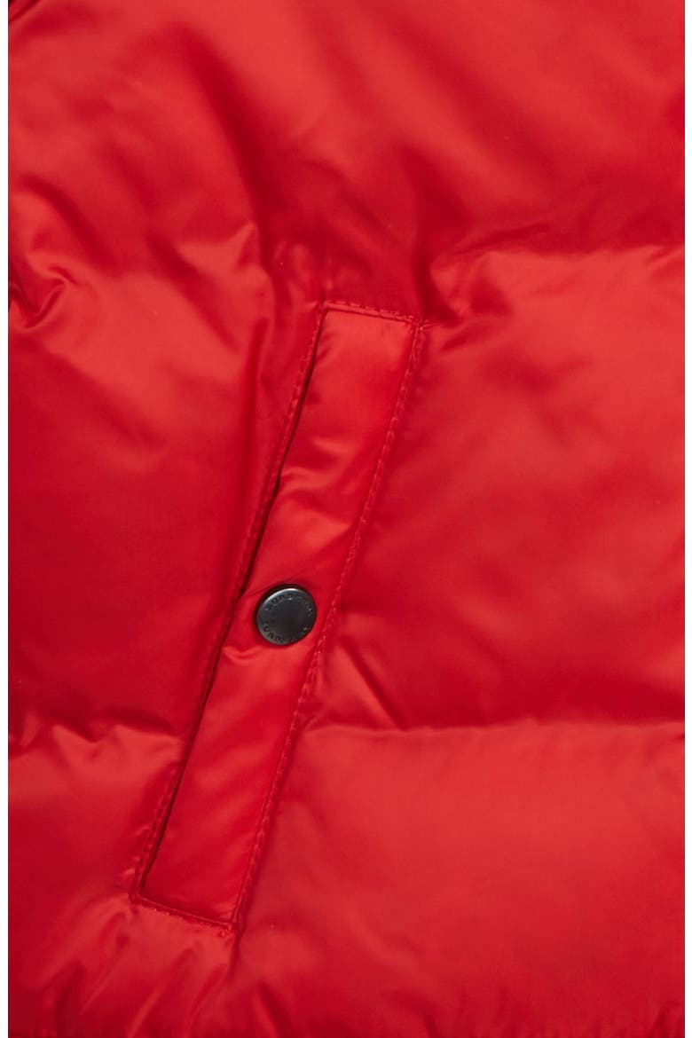 Rio Hooded Puffer Jacket, Alternate, color, MILITARY RED