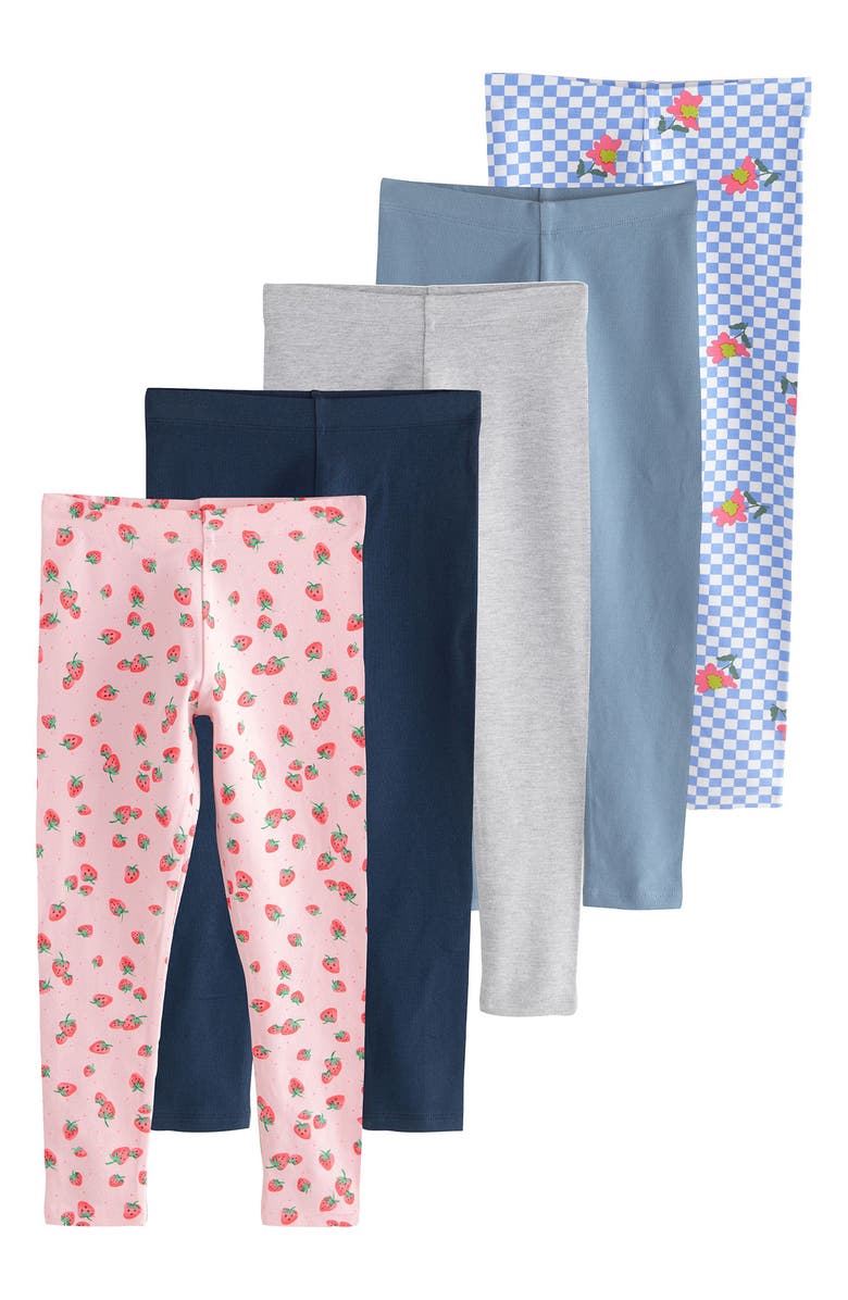 NEXT Kids' 5-Pack Assorted Leggings, Main, color, 
