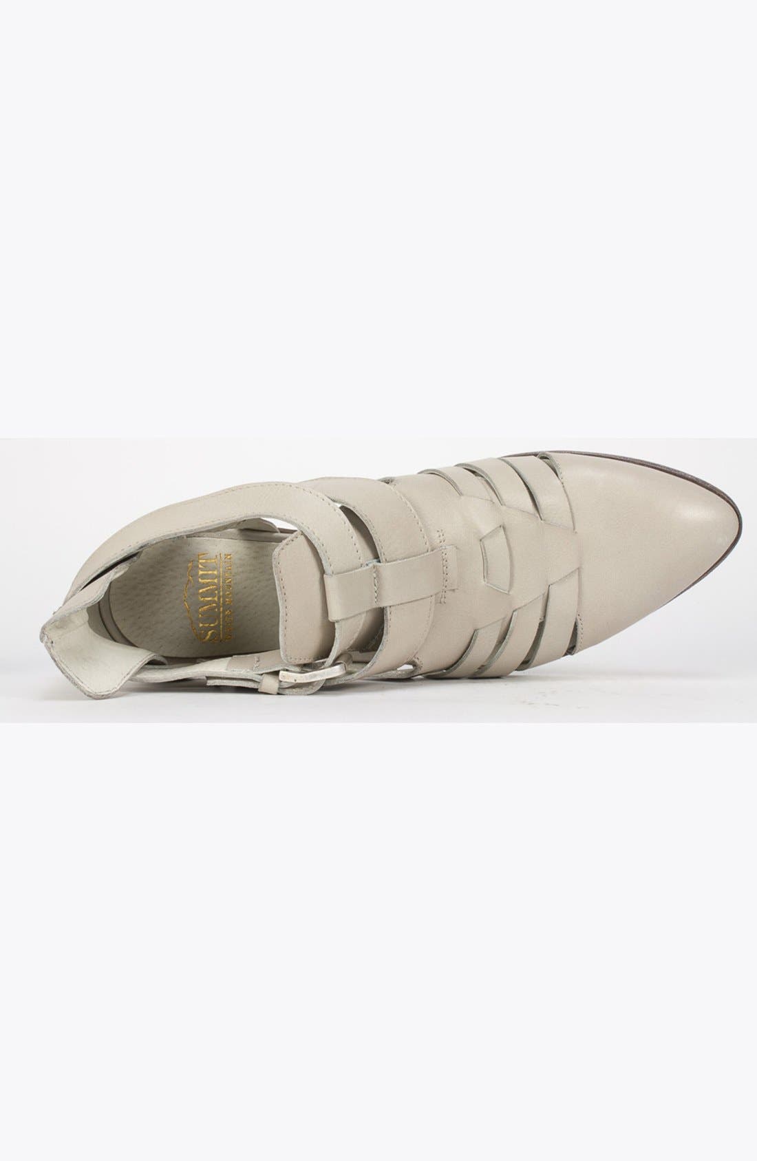 'Belen' Leather Bootie, Alternate, color, ICE LEATHER