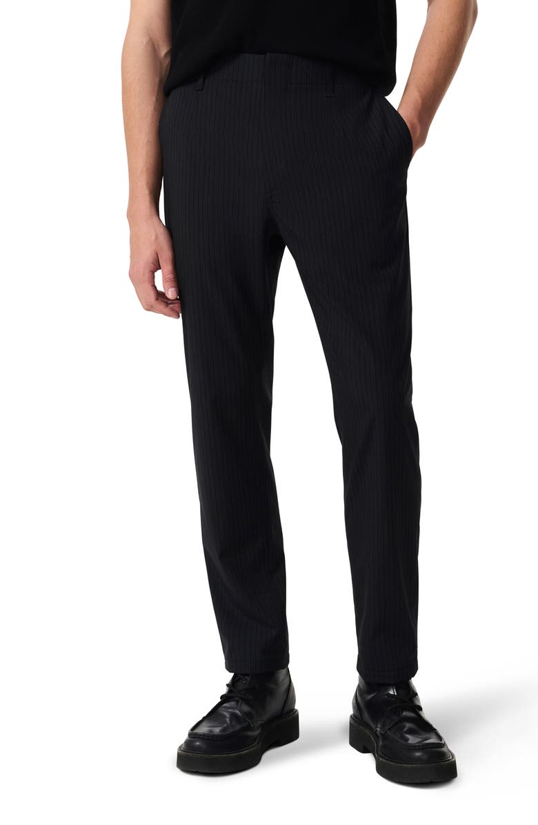 rag & bone Lennon Pinstripe Wool Blend Trousers, Main, color, 