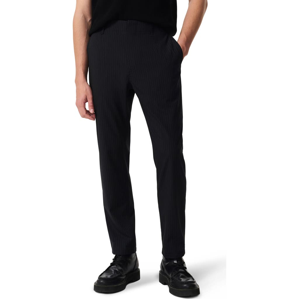 Rag & Bone Men's Lennox Tonal Pinstripe Trousers In Black