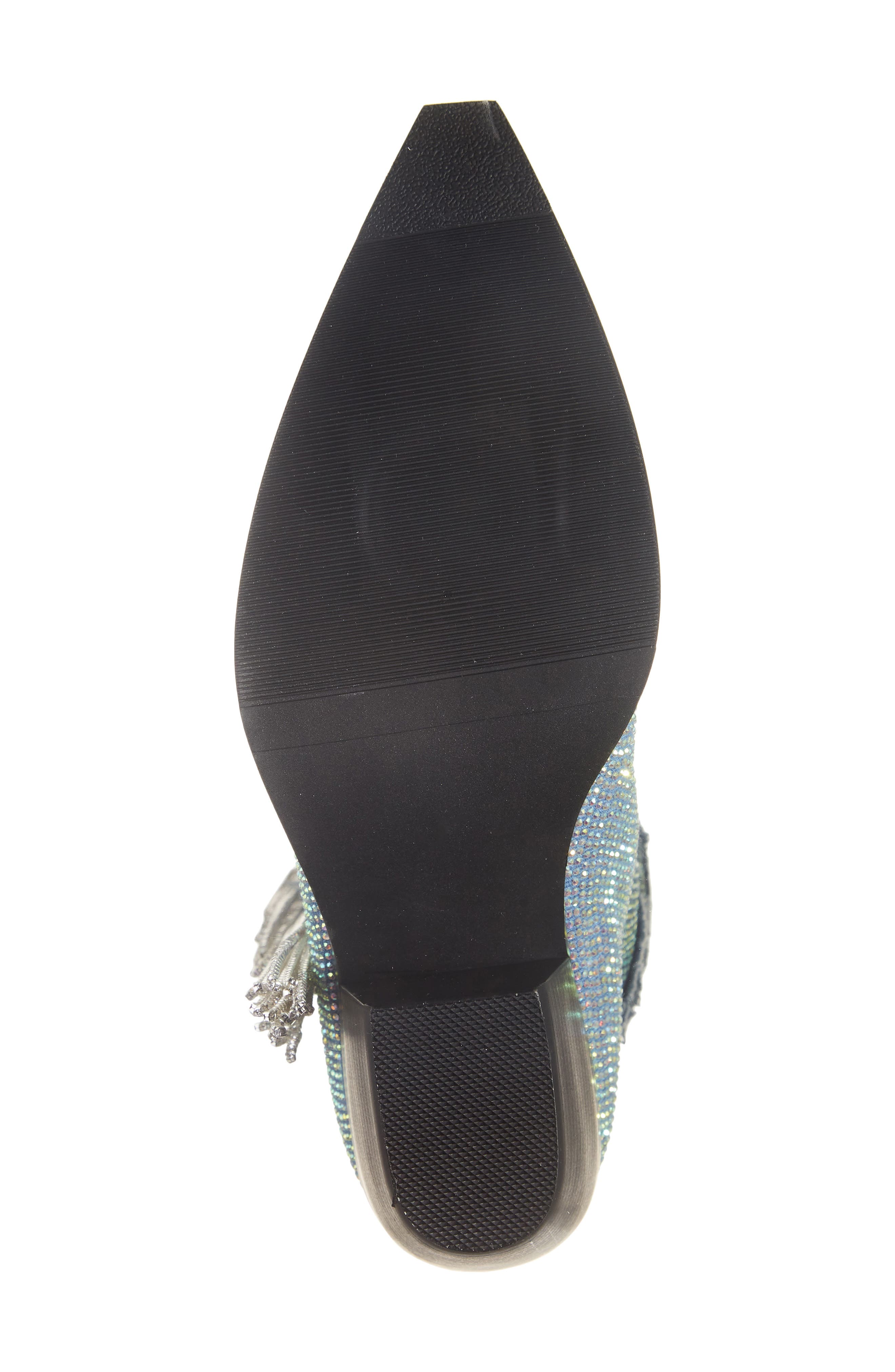 AZALEA WANG Domingo Pointed Toe Boot, Alternate, color, Denim