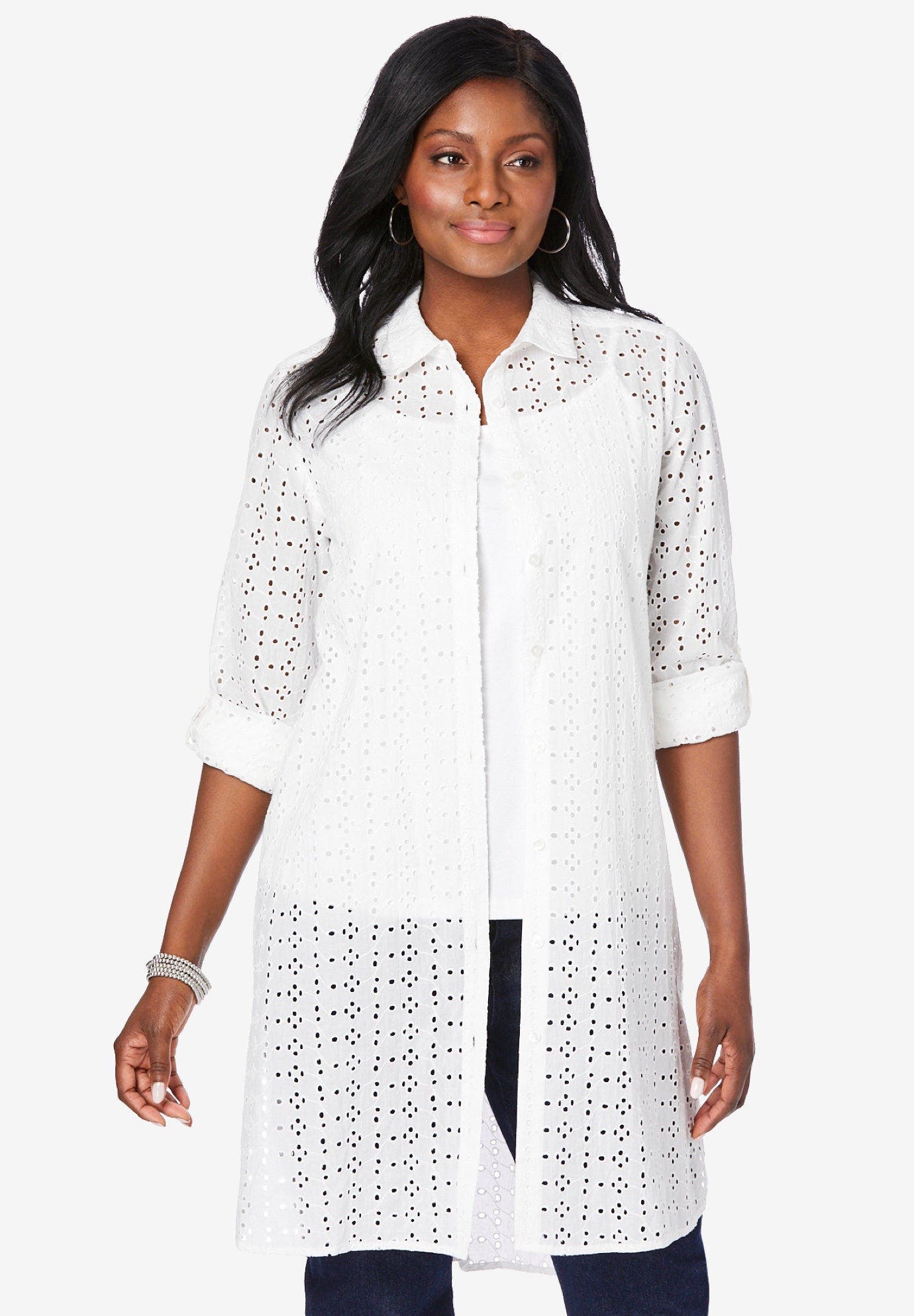 Eyelet Mega Tunic - image 2