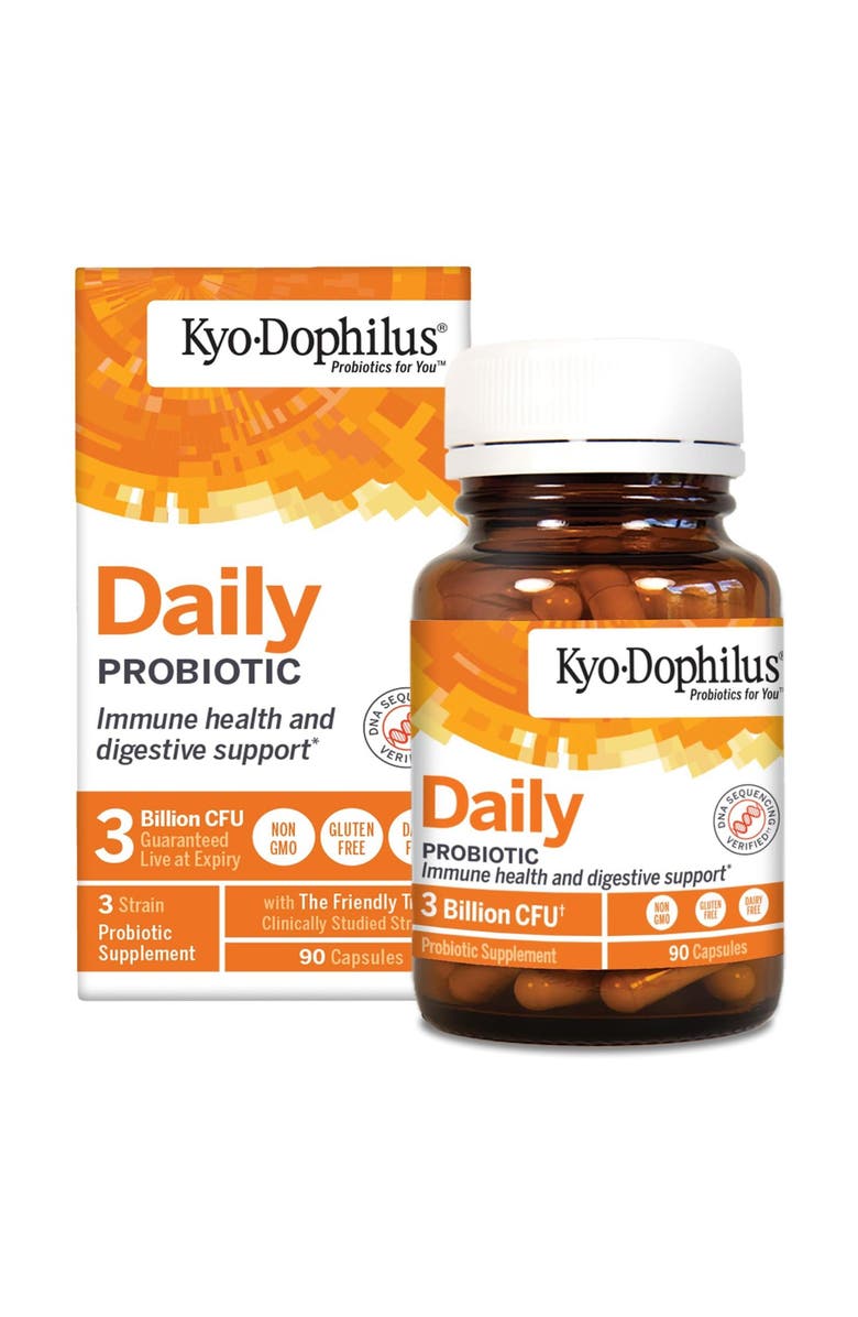 Kyolic Kyo-Dophilus Daily Probiotic, Immune health & digestive support, 90 Caps, Main, color,