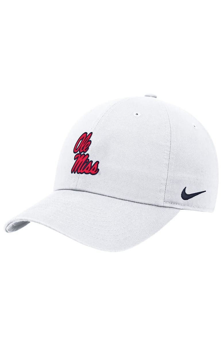 Nike Men's Nike White Ole Miss Rebels 2025 On-Field Club Adjustable Hat, Alternate, color, 