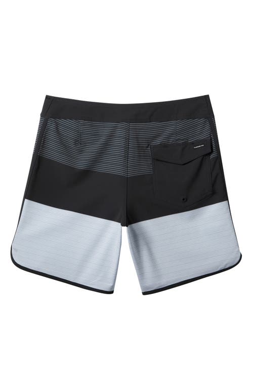 Quiksilver Surfsilk Tijuana Board Shorts In Mercury Sherpa- Black