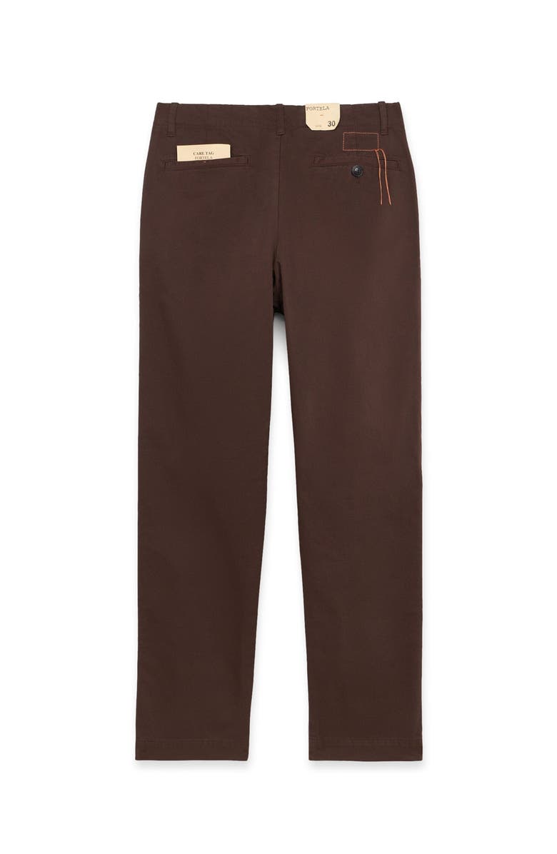 Fortela Wallace Cotton Trousers, Alternate, color, Brown
