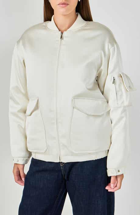Satin Bomber Jacket