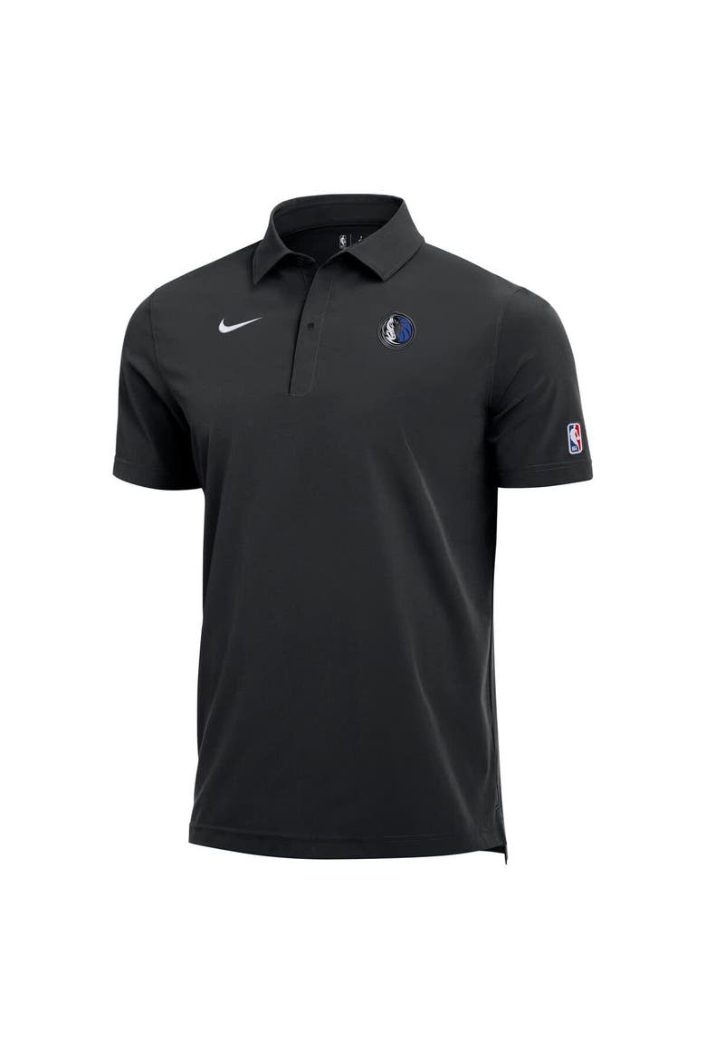 Men's Nike  Black Dallas Mavericks 2025/26 Authentic Dri-FIT Coaches Polo, Alternate, color, Black