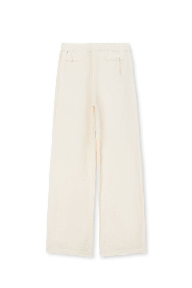 Drawstring Linen Trousers, Alternate, color, Ecru
