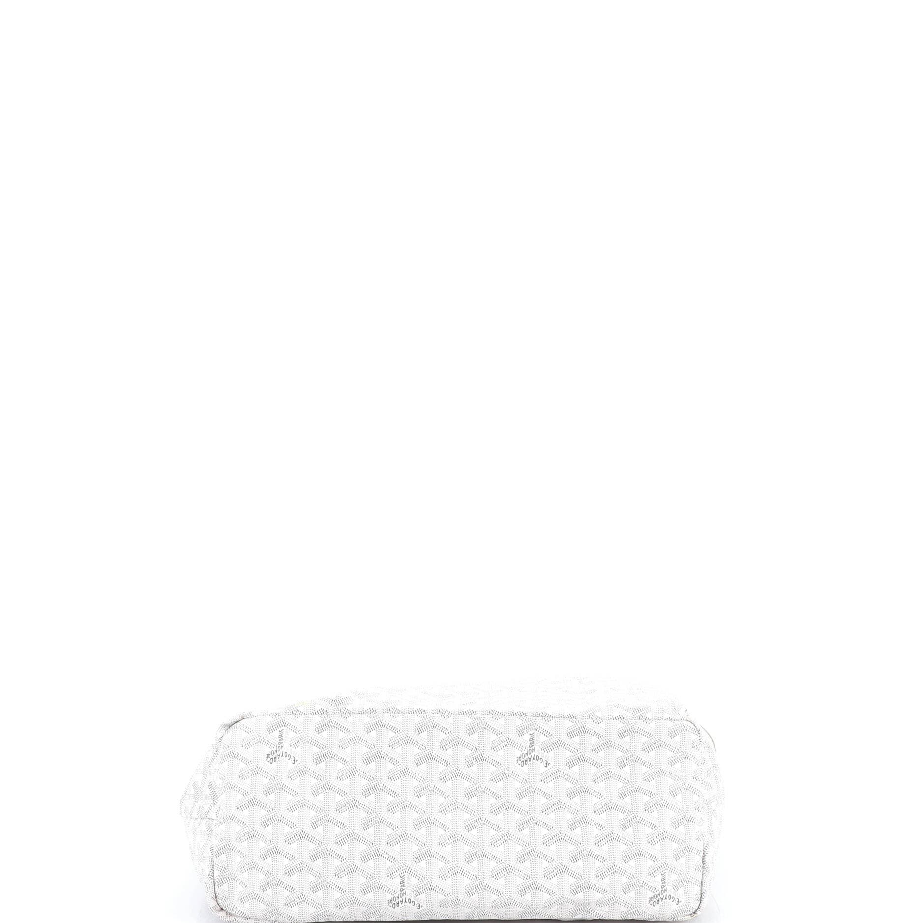 Pre-Owned Goyard Saint Louis Tote Coated Canvas PM, Alternate, color, White