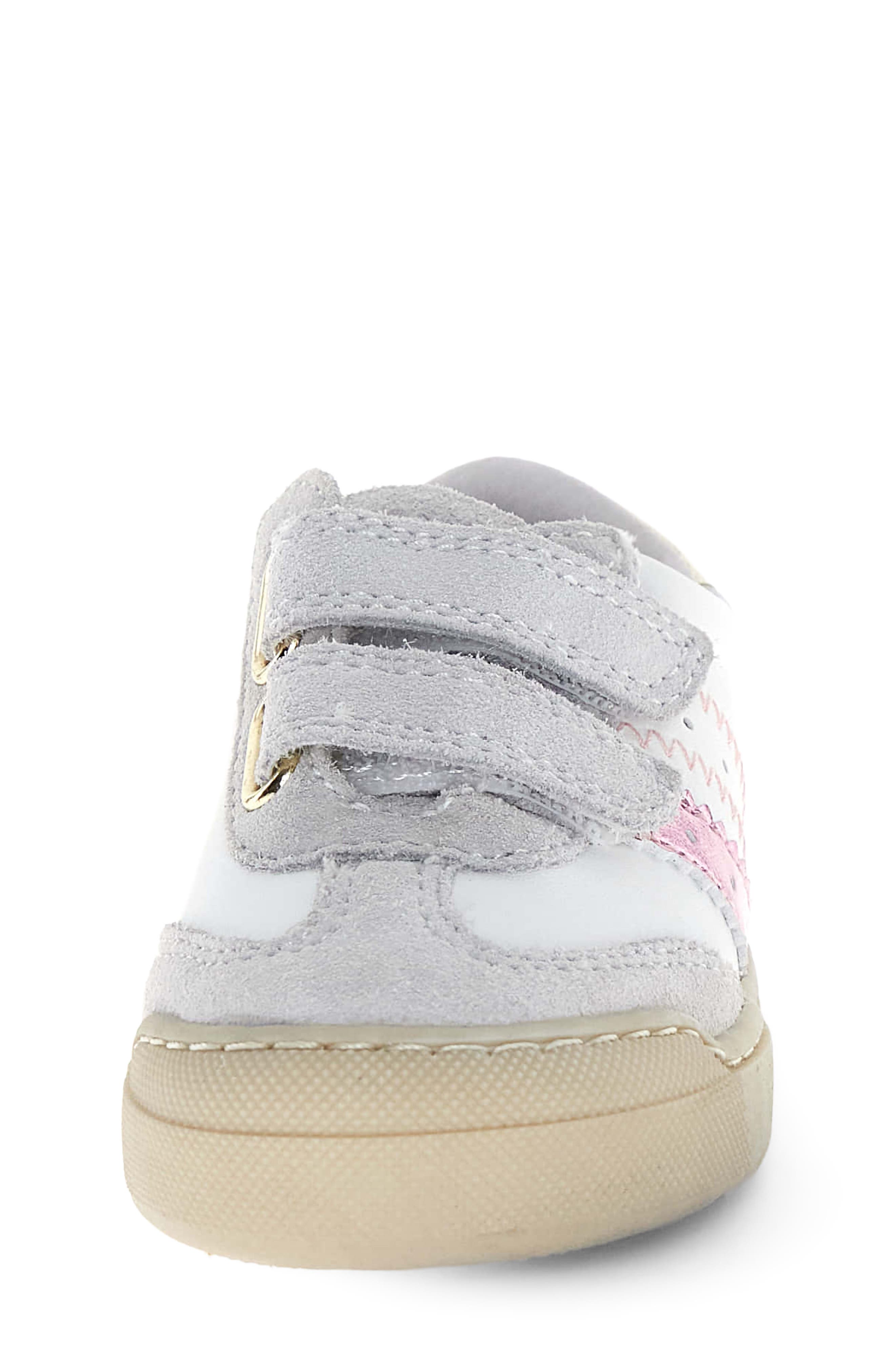 Kids' Riby VL Sneaker, Alternate, color, WHITE/ PINK