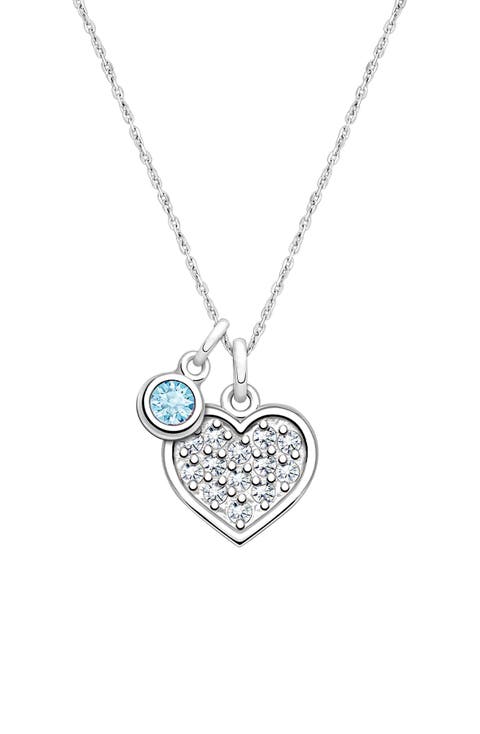 Sterling Silver Oh So Loved Birthstone 12-14" Necklace
