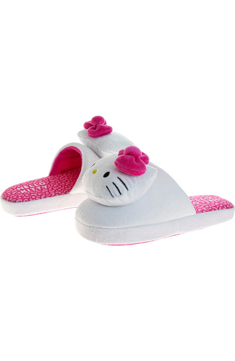 JOSMO Kids' Hello Kitty<sup>®</sup> Dual Size Slipper, Alternate, color, White/ Fuchsia