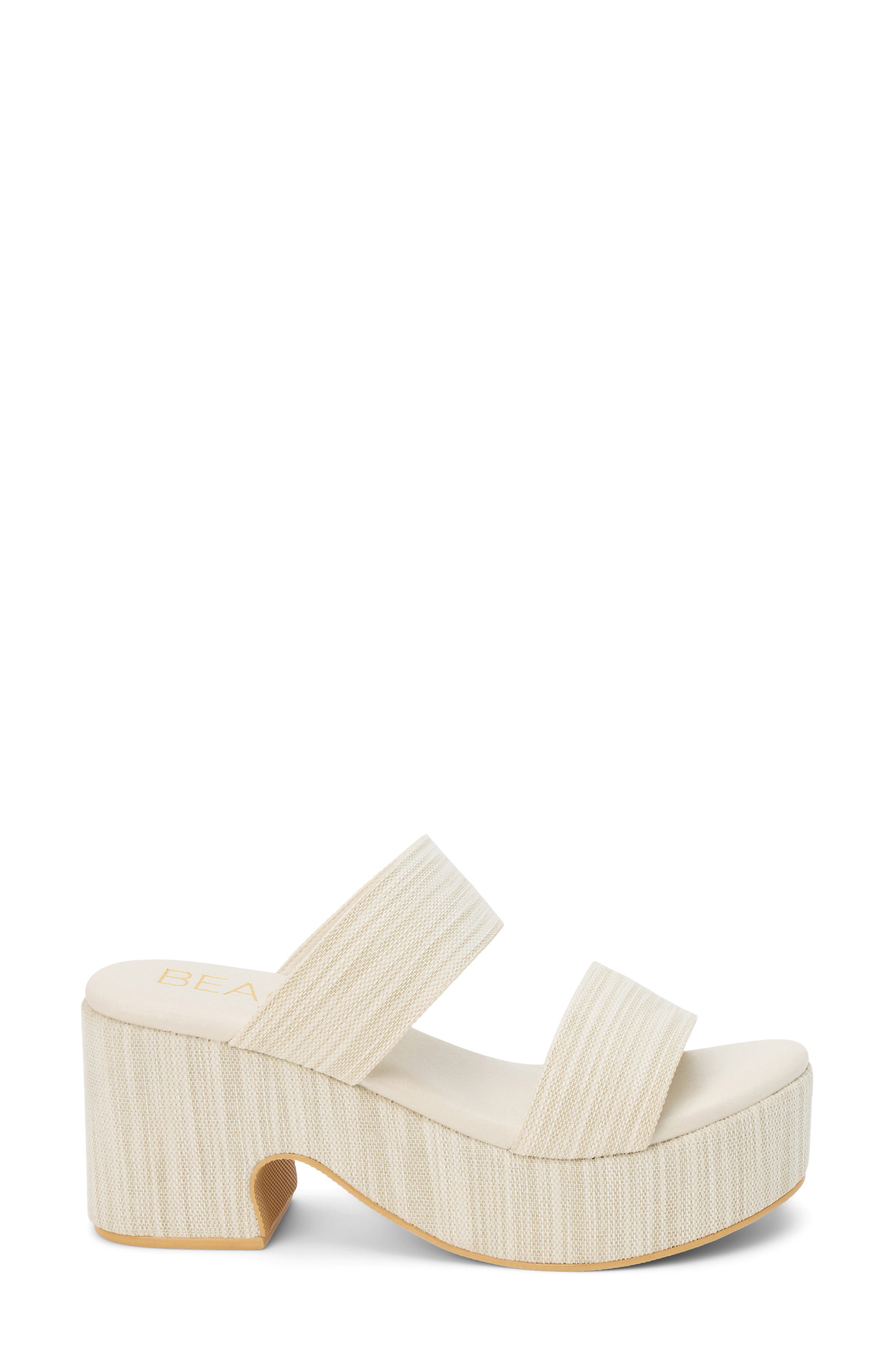 Ocean Ave Espadrille Platform Slide Sandal, Alternate, color, SANDSTONE